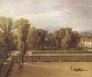 Jacques-Louis  David View of the Garden of the Luxembourg Palace (mk05) painting